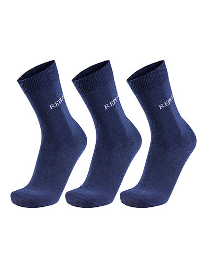 Casual Socks (3 Pair Banderole) in Dark Blue, Größe 43/46