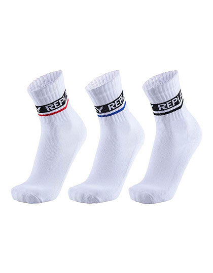 Tennis Socks (3 Pair Card wrap) in White, Größe 43/46