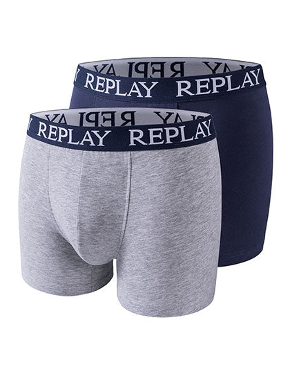 Men´s Boxer Short (2 Pair Box) in Grey Melange, Größe XXL