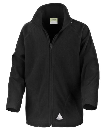 Junior Microfleece Jacket in Black, Größe M (8-10)