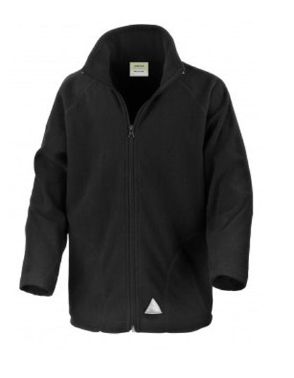 Youth Microfleece Jacket in Black, Größe XL (12-14)