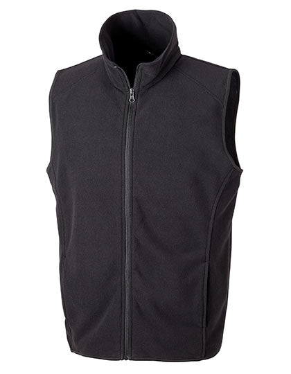 Micro Fleece Gilet in Black, Größe XS