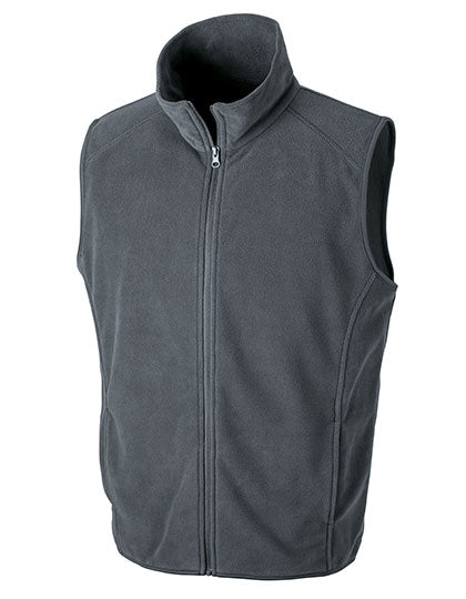 Micro Fleece Gilet in Charcoal, Größe XS