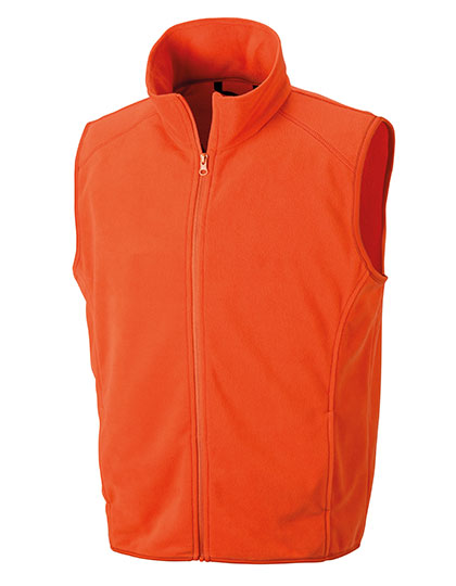 Micro Fleece Gilet in Orange, Größe XS