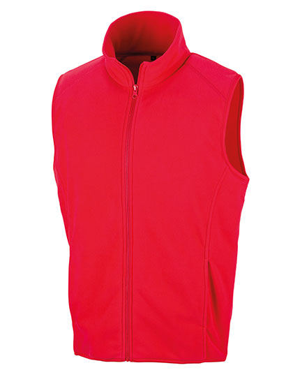 Micro Fleece Gilet in Red, Größe XS