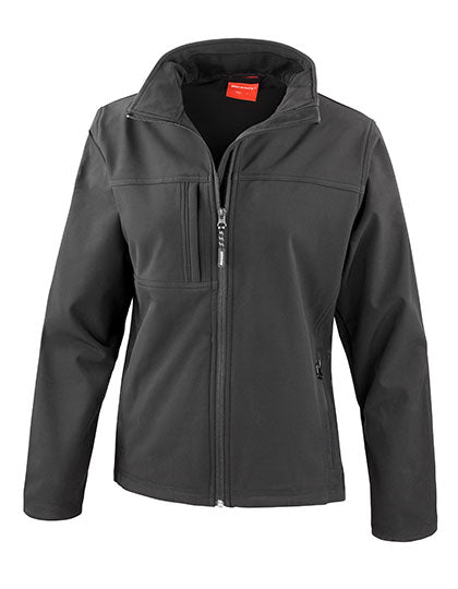 Women´s Recycled 3-Layer Classic Softshell Jacket in Black, Größe XXL