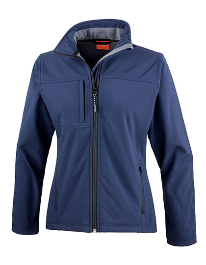 Women´s Recycled 3-Layer Classic Softshell Jacket in Navy, Größe XXL