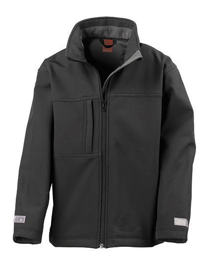 Junior Classic Soft Shell Jacket in Black, Größe L (9-10)