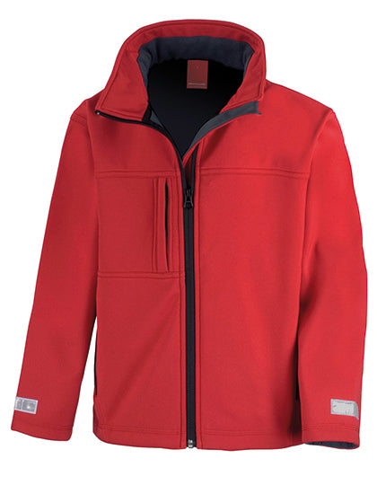 Junior Classic Soft Shell Jacket in Red, Größe L (9-10)