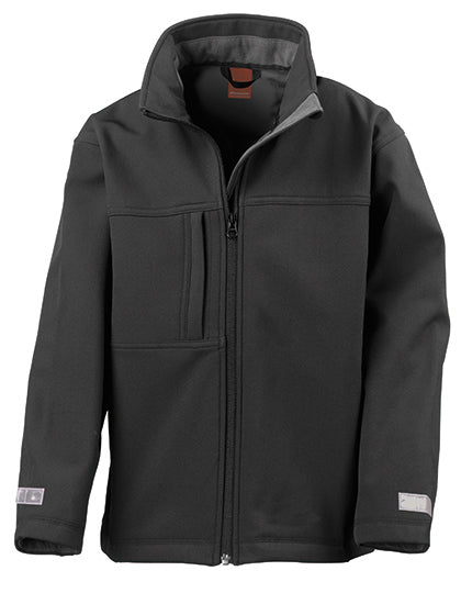 Youth Classic Soft Shell Jacket in Black, Größe XXL (13-14)