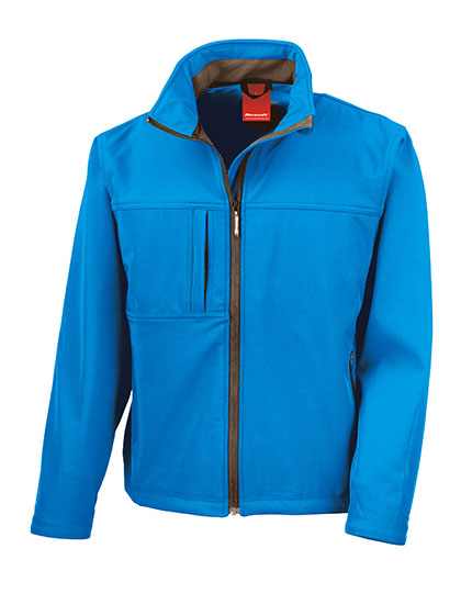 Classic Soft Shell Jacket in Azure, Größe XXL