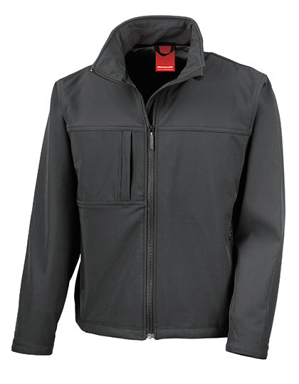 Classic Soft Shell Jacket in Black, Größe 4XL