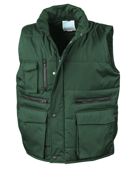 Lance Ripstop Bodywarmer in Bottle Green, Größe 3XL