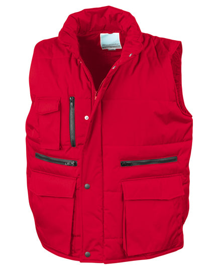 Lance Ripstop Bodywarmer in Red, Größe 3XL