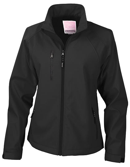 Women´s Base Layer Soft Shell Jacket in Black, Größe XXL