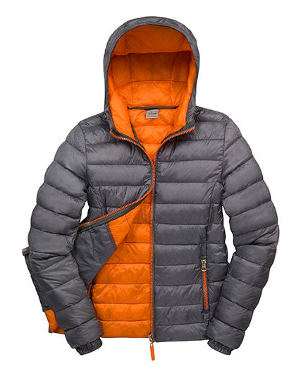 Women´s Snow Bird Hooded Jacket in Grey, Größe XXL