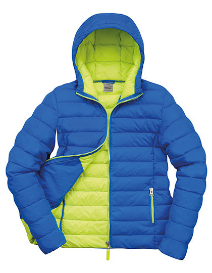 Women´s Snow Bird Hooded Jacket in Ocean Blue, Größe XXL