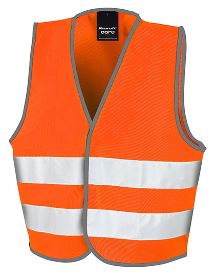 Junior Safety Vest in Fluorescent Orange, Größe L (10-12)
