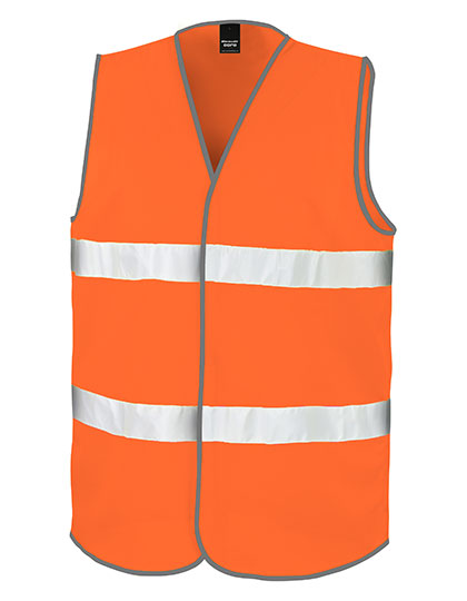 High Vis Safety Vest in Fluorescent Orange, Größe XXL/3XL