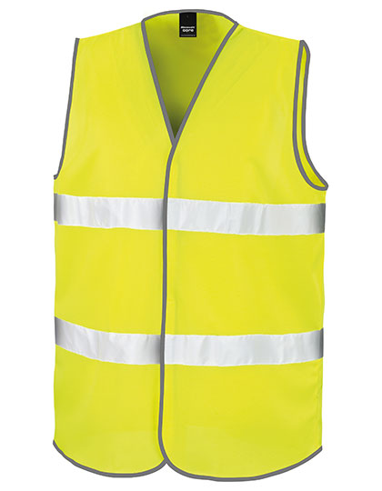 High Vis Safety Vest in Fluorescent Yellow, Größe XXL/3XL