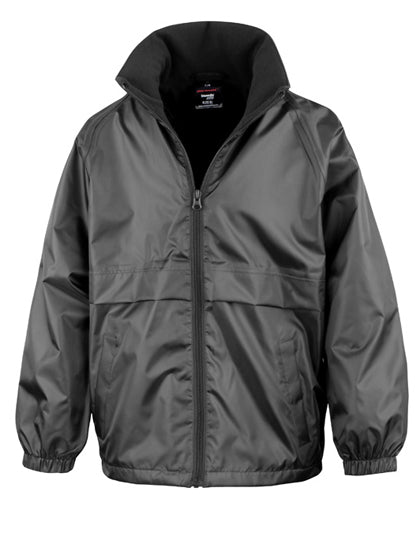 Junior Microfleece Lined Jacket in Black, Größe L (9-10)