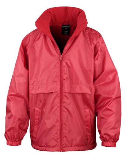 Junior Microfleece Lined Jacket in Red, Größe L (9-10)