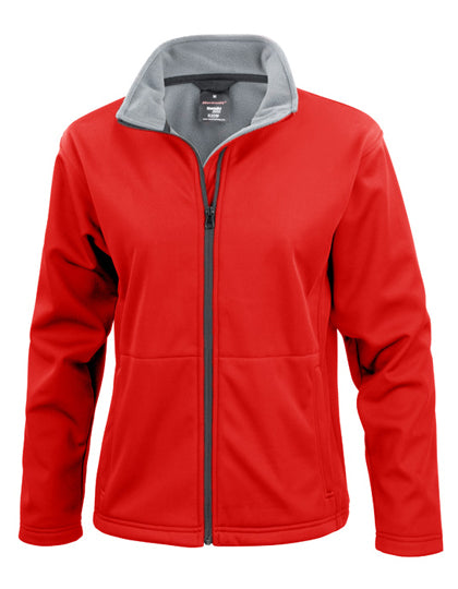 Women´s Softshell Jacket in Red, Größe XXL