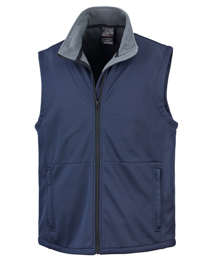 Soft Shell Bodywarmer in Navy, Größe 3XL