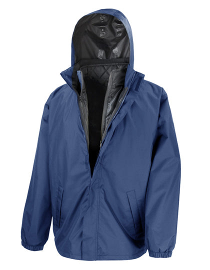3-in-1 Jacket With Quilted Bodywarmer in Navy, Größe 4XL