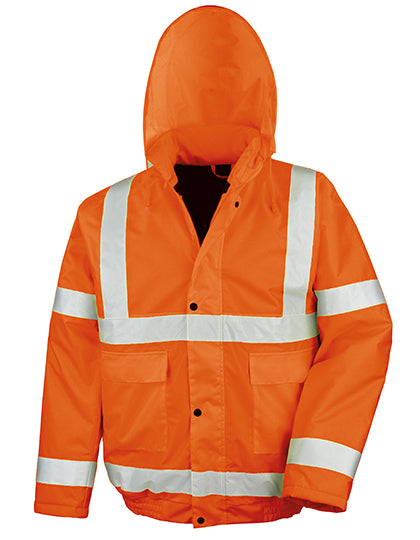 High Vis Winter Blouson in Fluorescent Orange, Größe 4XL