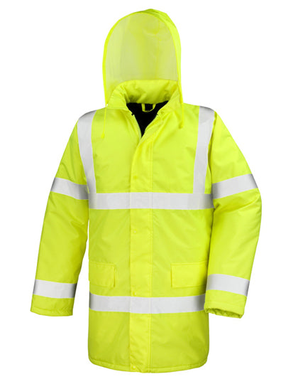 High Vis Motorway Coat in Fluorescent Yellow, Größe 4XL