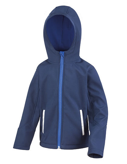 Youth TX Performance Hooded Soft Shell Jacket in Navy, Größe XXL (13-14)