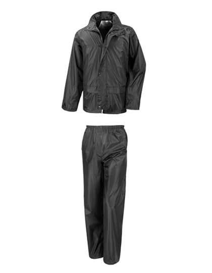 Rain Suit in Black, Größe 3XL
