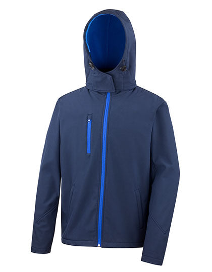 Men´s TX Performance Hooded Soft Jacket in Navy, Größe 3XL