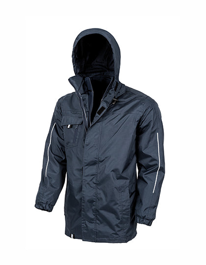 3-in-1 Transit Jacket With Printable Softshell Inner in Navy, Größe 4XL