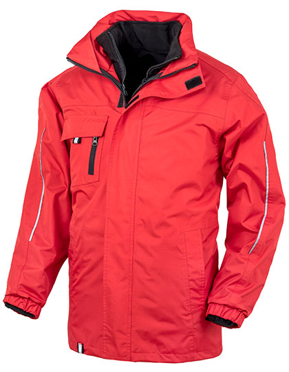 3-in-1 Transit Jacket With Printable Softshell Inner in Red, Größe 4XL