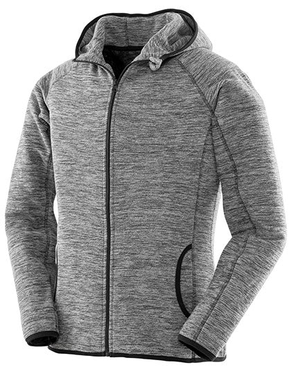 Women´s Microfleece Hoodi in Marl Grey, Größe XXL