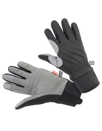 Unisex Bikewear Long Gloves in Black, Größe L