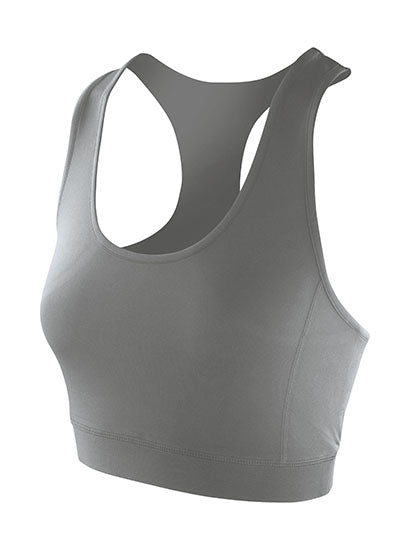 Women´s Impact Softex® Crop Top in Cloudy Grey, Größe XXL (18)