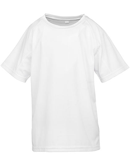 Junior Performance Aircool Tee in White, Größe L (9-10)