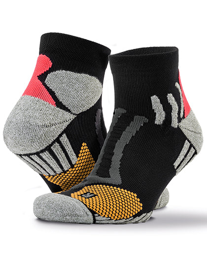 Technical Compression Coolmax Sports Socks in Black, Größe L/XL