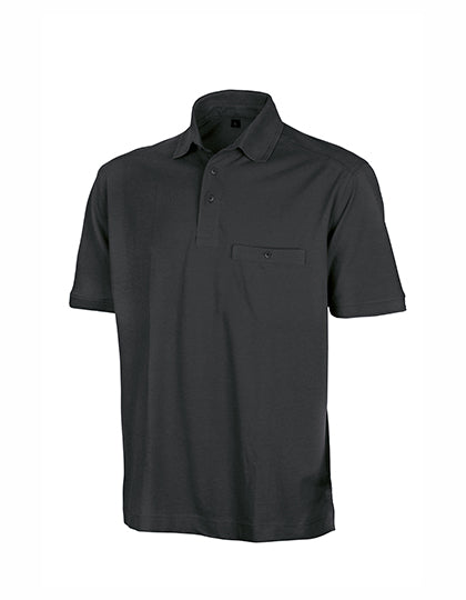 Apex Pocket Polo Shirt in Black, Größe 5XL
