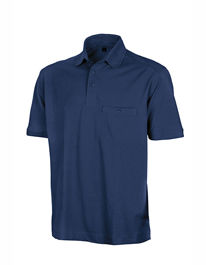 Apex Pocket Polo Shirt in Navy, Größe 5XL