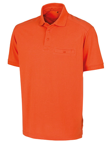 Apex Pocket Polo Shirt in Orange, Größe 5XL