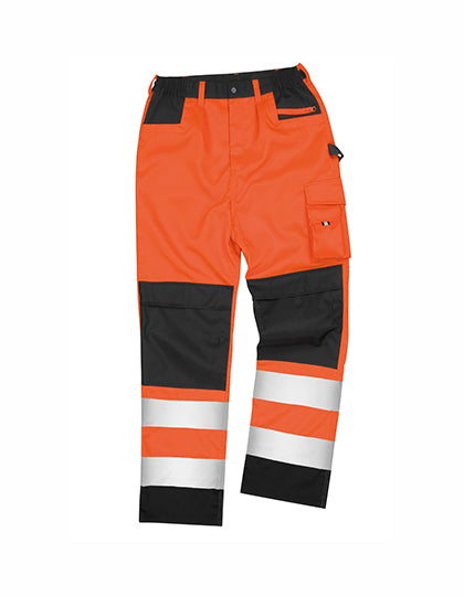 Safety Cargo Trouser in Fluorescent Orange, Größe 4XL