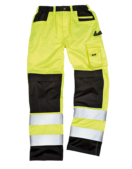 Safety Cargo Trouser in Fluorescent Yellow, Größe 4XL