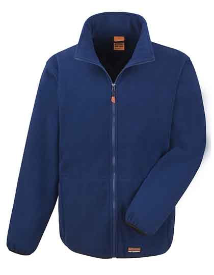 Heavy Duty Microfleece Jacket in Navy, Größe 5XL