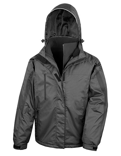 Men´s 3-in-1 Journey Jacket With Soft Shell Inner in Black, Größe 4XL