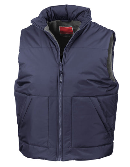 Fleeced Lined Bodywarmer in Navy, Größe XXL