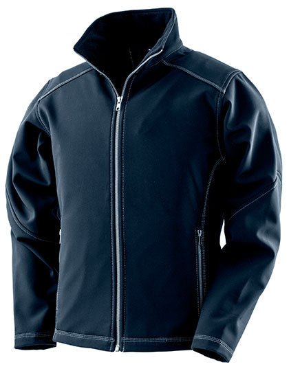Women´s Treble Stitch Softshell Jacket in Navy, Größe XXL
